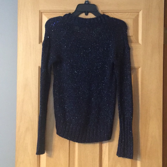 Navy sweater with sequins - Picture 2 of 2